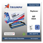 751000nsh0296 Remanufactured Q6471a (502a) Toner, 4,000 Page-Yield, Cyan