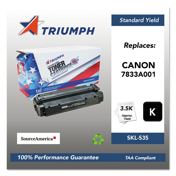 751000nsh0351 Remanufactured 7833a001aa (s35) Toner, 3,500 Page-Yield, Black