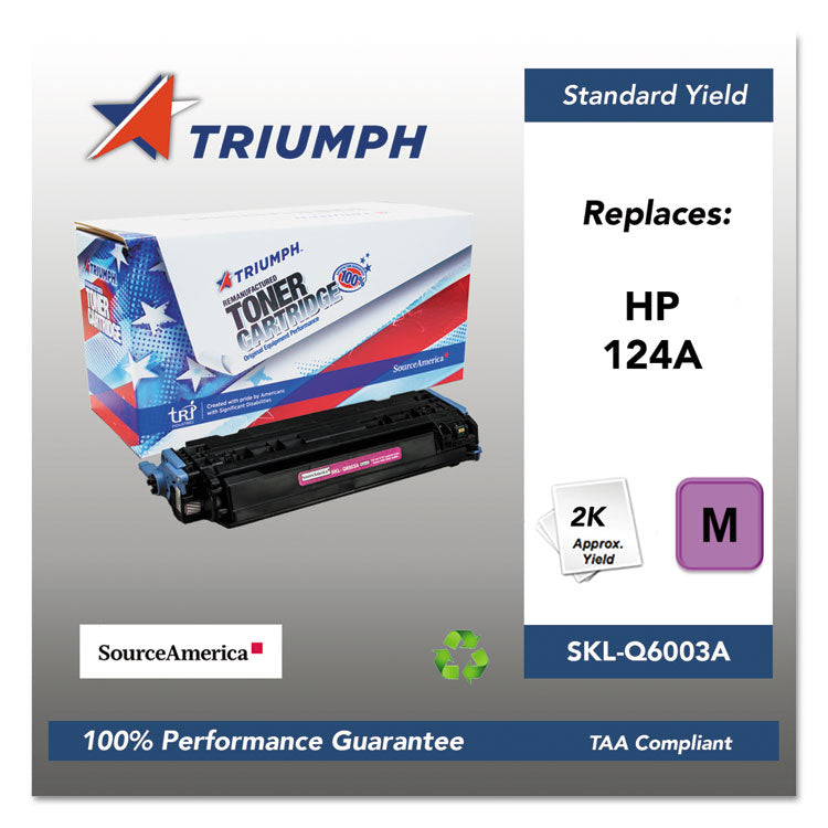 751000nsh0294 Remanufactured Q6003a (124a) Toner, 2,000 Page-Yield, Magenta