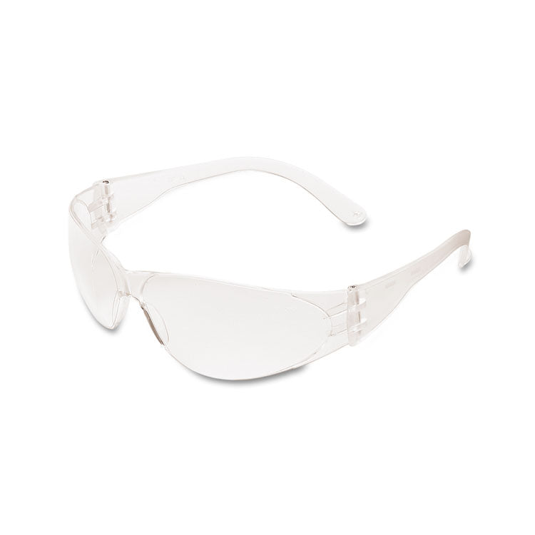 Checklite Scratch-Resistant Safety Glasses, Clear Lens, 12/box