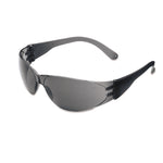 Checklite Scratch-Resistant Safety Glasses, Gray Lens, 12/box