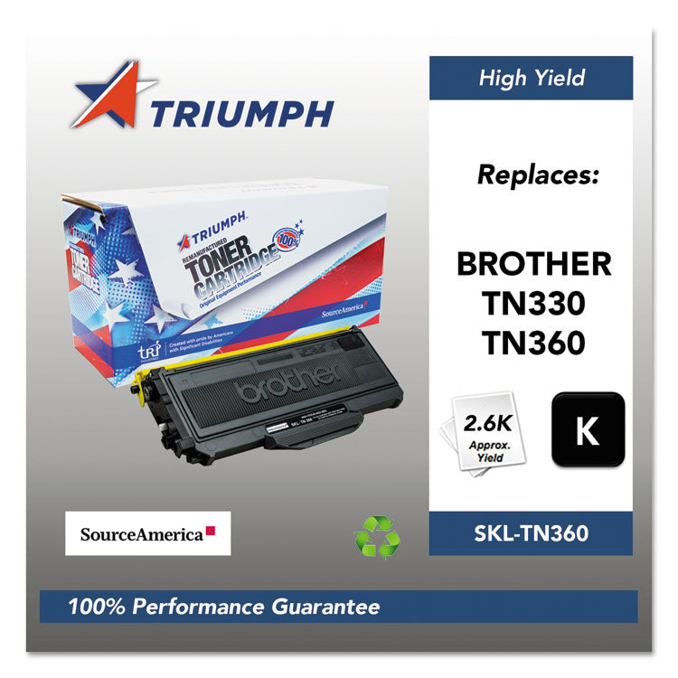 751000nsh0953 Remanufactured Tn360 High-Yield Toner, 2,600 Page-Yield, Black