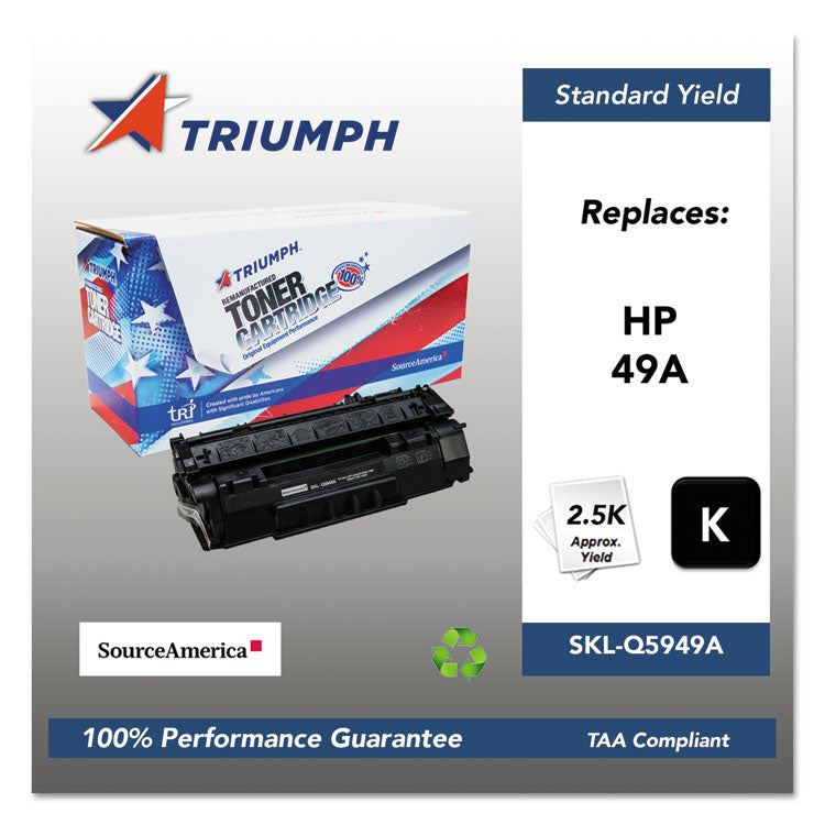 751000nsh0357 Remanufactured Q5949a (49a) Toner, 2,500 Page-Yield, Black