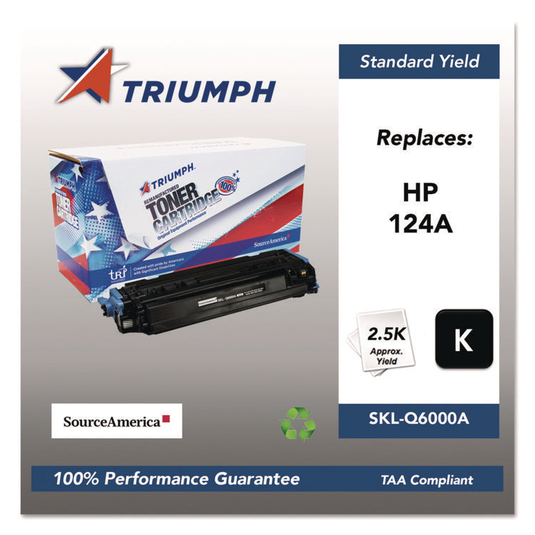 751000nsh0291 Remanufactured Q6000a (124a) Toner, 2,500 Page-Yield, Black