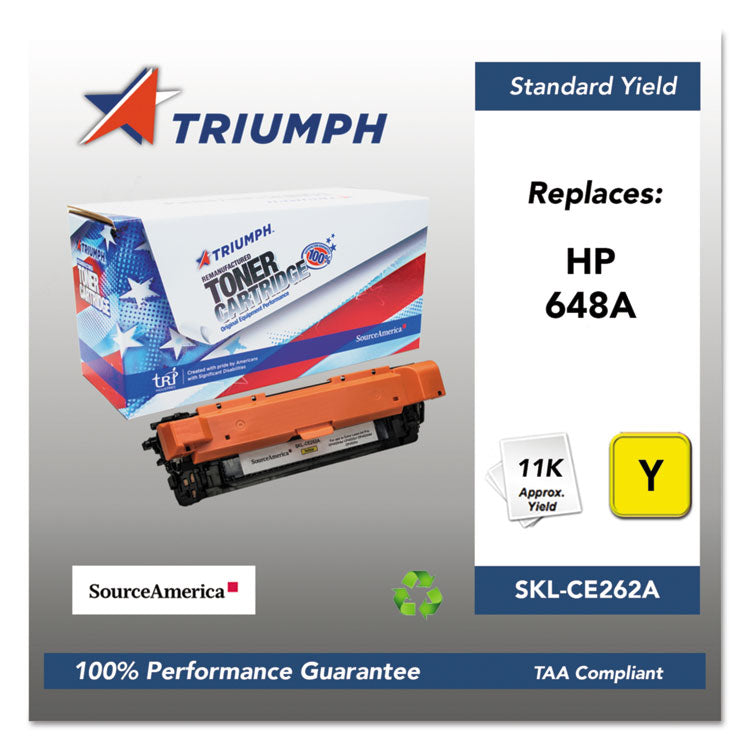 751000nsh1116 Remanufactured Ce262a (648a) Toner, 11,000 Page-Yield, Yellow