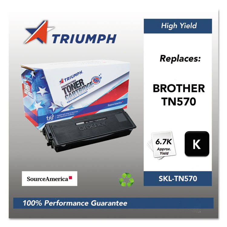 751000nsh1073 Remanufactured Tn570 High-Yield Toner, 6,700 Page-Yield, Black