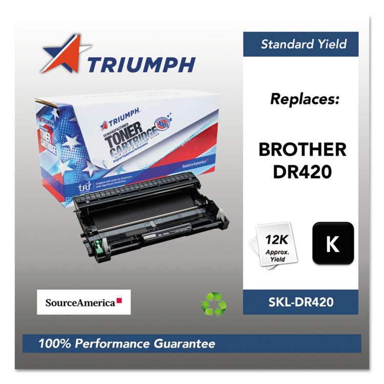751000nsh1320 Remanufactured Dr420 Drum Unit, 12,000 Page-Yield, Black