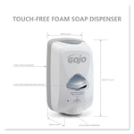 Tfx Touch-Free Automatic Foam Soap Dispenser, 1,200 Ml, 4.1 X 6 X 10.6, Gray
