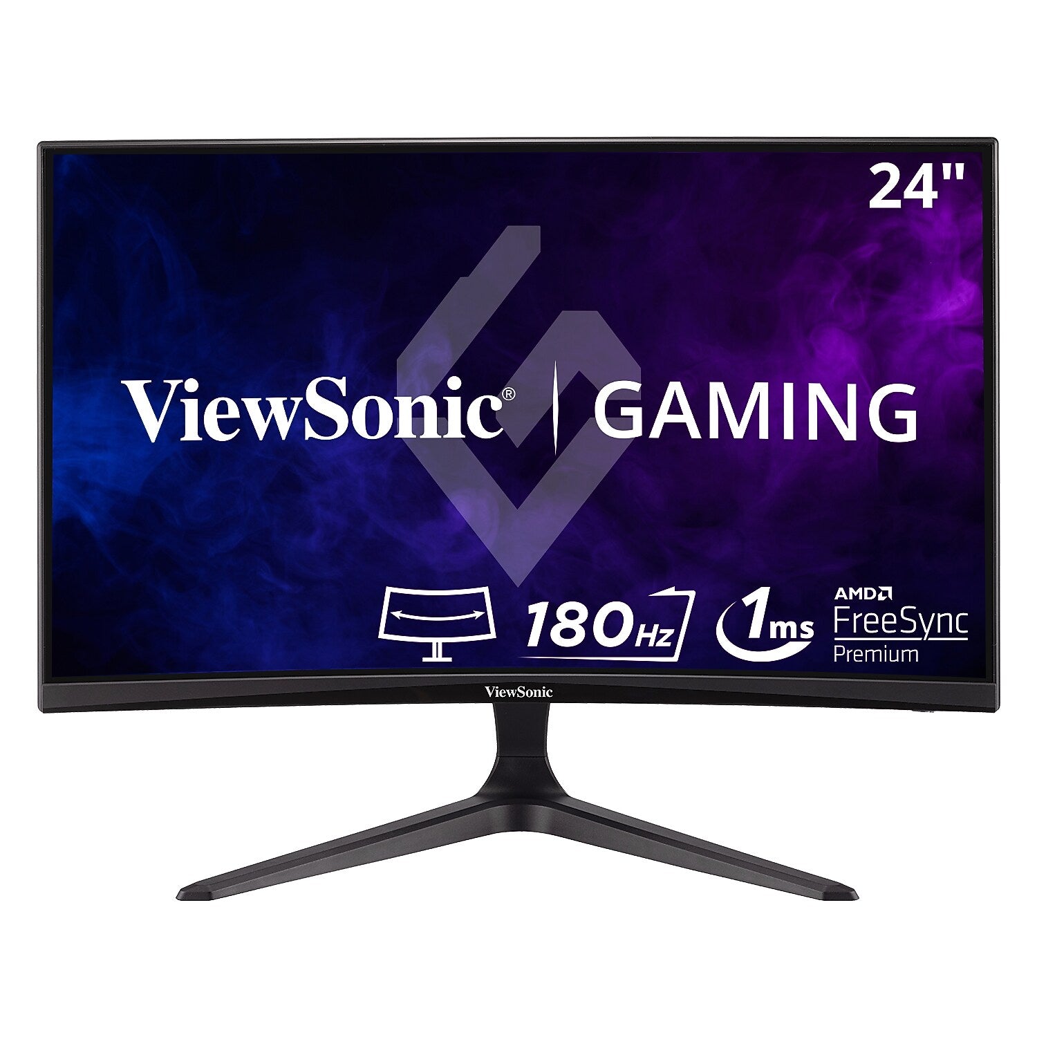 ViewSonic 24" Curved 165Hz LED Gaming Monitor, Black (VX2418C)