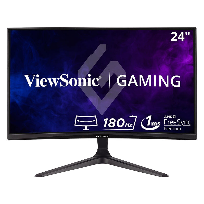 ViewSonic 24" Curved 165Hz LED Gaming Monitor, Black (VX2418C)