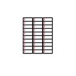 Great Papers Candy Cane Christmas Address Label, White/Red/Black, 120/Pack (2021101)