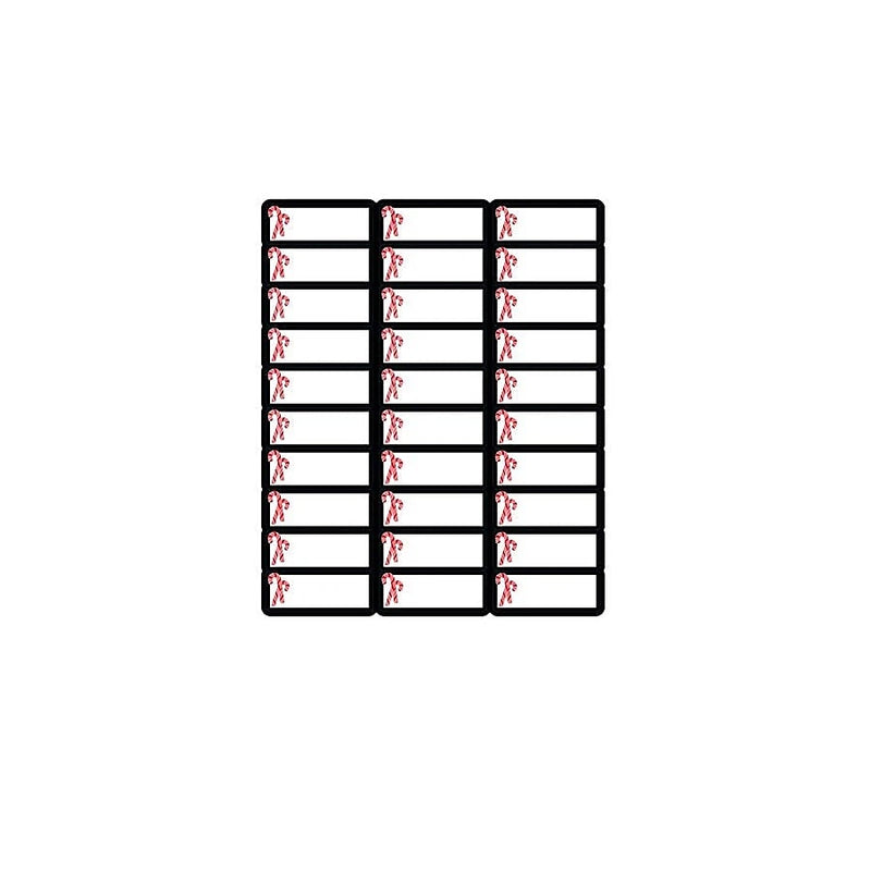 Great Papers Candy Cane Christmas Address Label, White/Red/Black, 120/Pack (2021101)