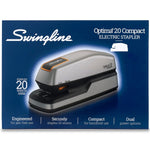 Swingline Optima 20 Electric Stapler, 20-Sheet Capacity, Gray/Silver (48207)