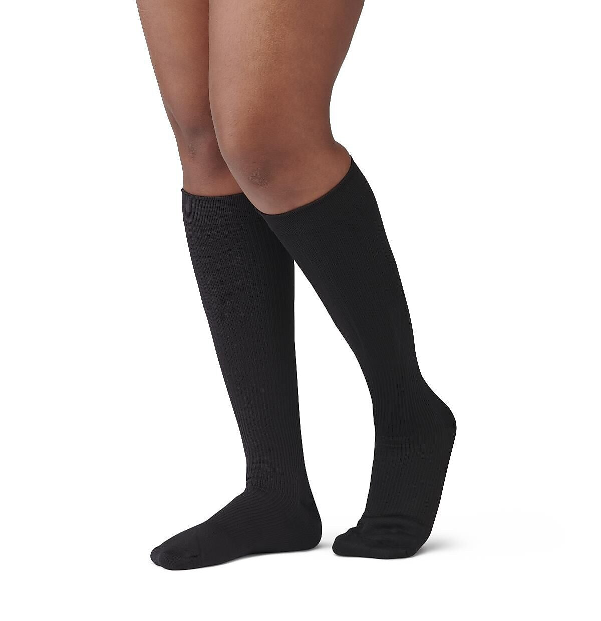 Curad 20-30mmHg Knee High Compression Sock, Black, C Size, Regular Length, Each (MDS1718CBH)
