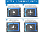 Mount-It! Adjustable Anti-Theft iPad Wall Mount with Swing Arm, Black (MI-3774B_G10)