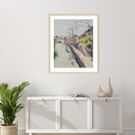Amanti Art Grand Quay Paris by Anne Durham Wood Framed Wall Art Print, 35" x 41" (A42677451182)