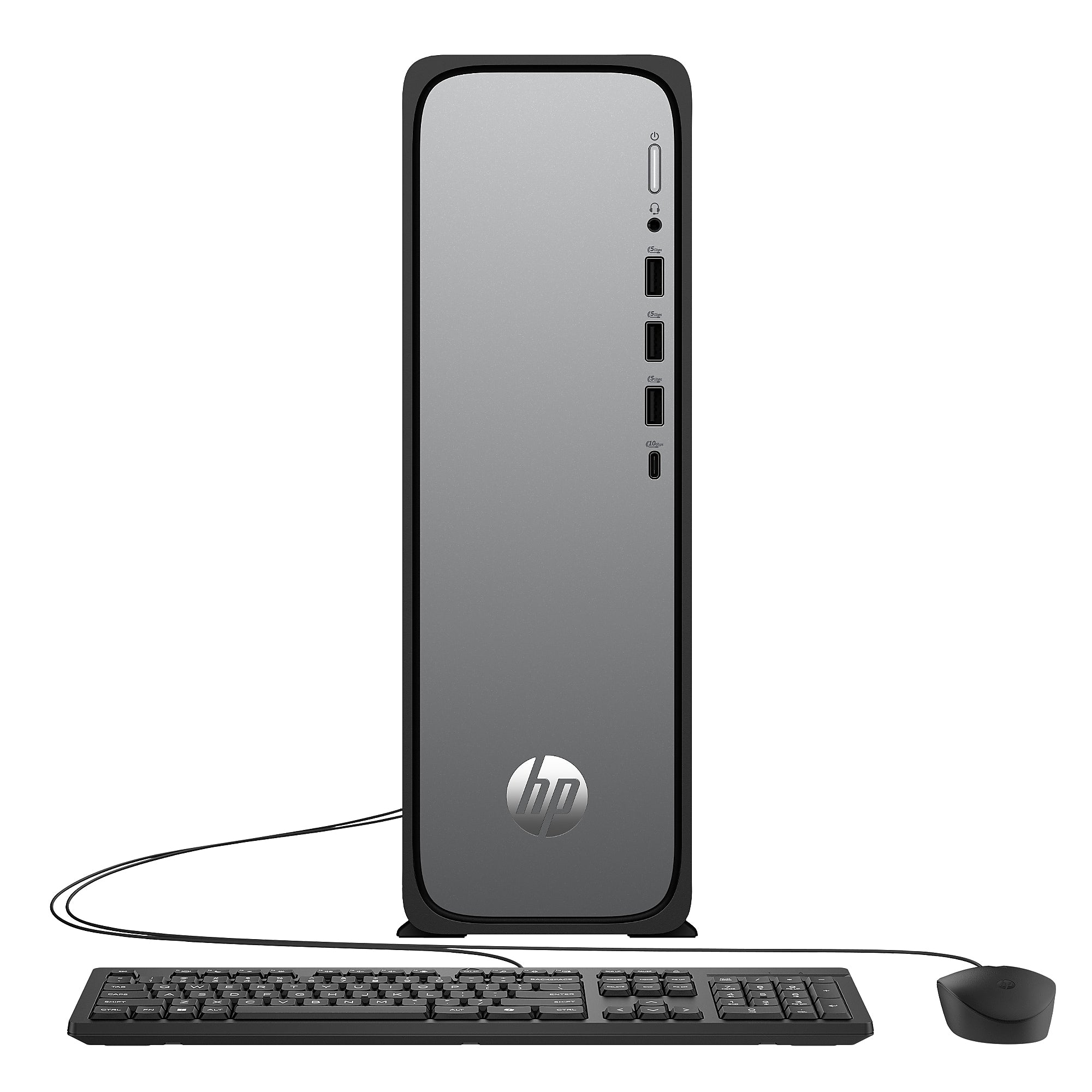HP OmniDesk Slim Desktop Computer, Intel Core i3-14100, 8GB RAM,  256GB SSD, Windows 11 Home, Mouse/Keyboard Included