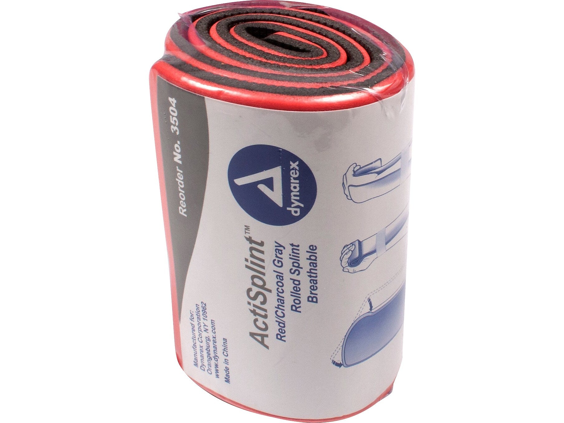 Dynarex ActiSplint Flat Splint, One Size, 5/Carton (3504)