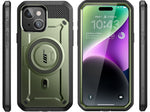 SupCase Unicorn Beetle PRO MAG Rugged Case for iPhone 15, Dark Green (SUP-iPhone2023-6.1-MagPro-SP-Guldan)
