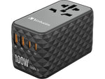 Verbatim UTA-06 Plastic Travel Power Adapter, Black (32121)