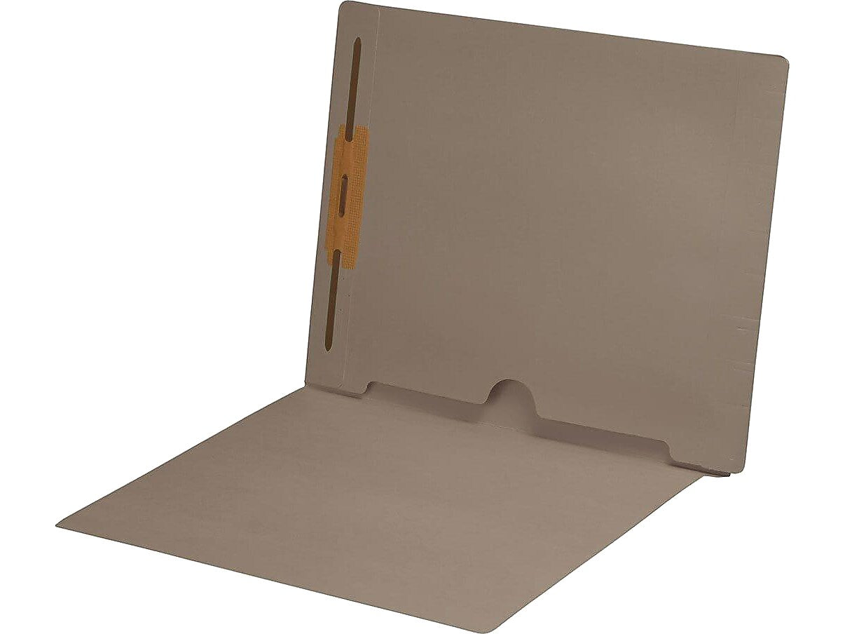 Medical Arts Press End Tab File Folder, Straight Cut, Letter-Size, Gray, 50/Box (S-09018-GRY)