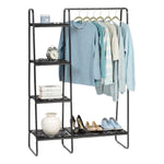 Iris 8.88" x 6.75" Garment Rack, Black Metal (596277)