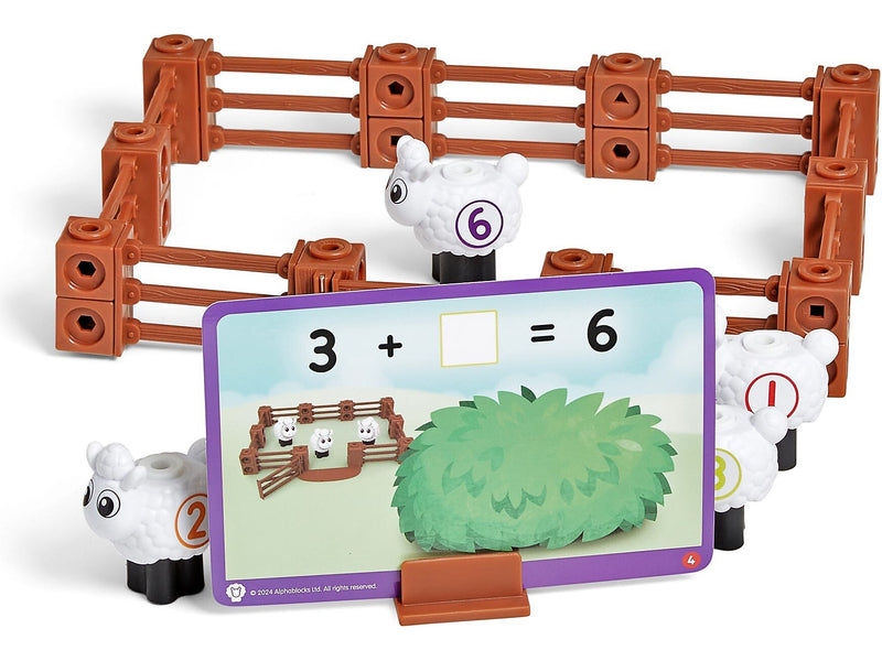 hand2mind Numberblocks Sheep Farm MathLink Cubes Activity Set (96093)