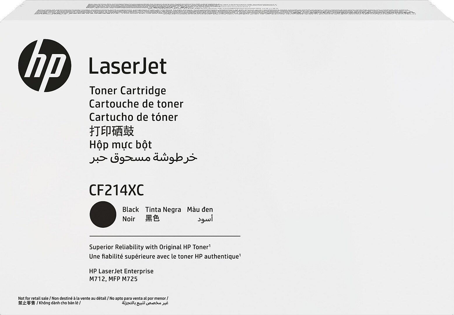HP 14XC Black High Yield Toner Cartridge, Prints Up to 17,500 Pages (CF214XC)