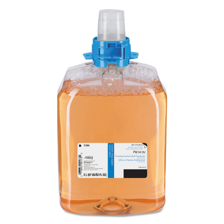 Foaming Antimicrobial Handwash/Moisturizer Refill, For FMX-12 Dispenser, Light Floral Scent, 2,000 mL, 2/Carton
