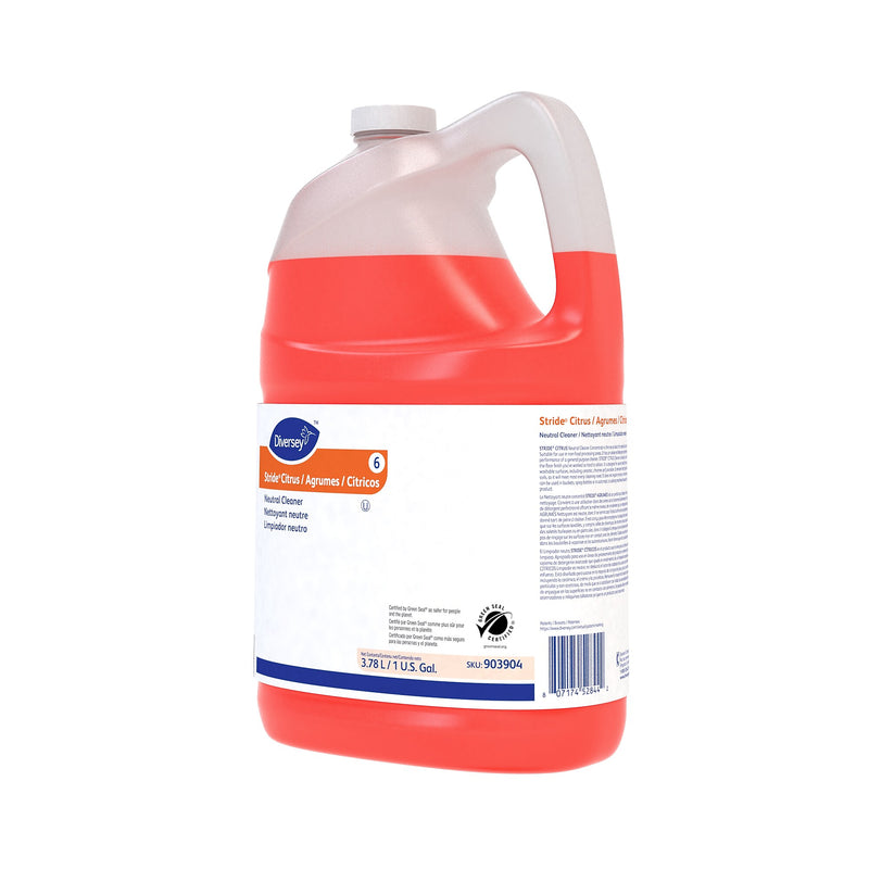Diversey Stride Neutral Cleaner, Fresh Citrus, 128 Fl. Oz. (903904)