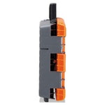 Folding Step Stool, 1-Step, 300 Lb Capacity, 8.5" Working Height, Orange/gray