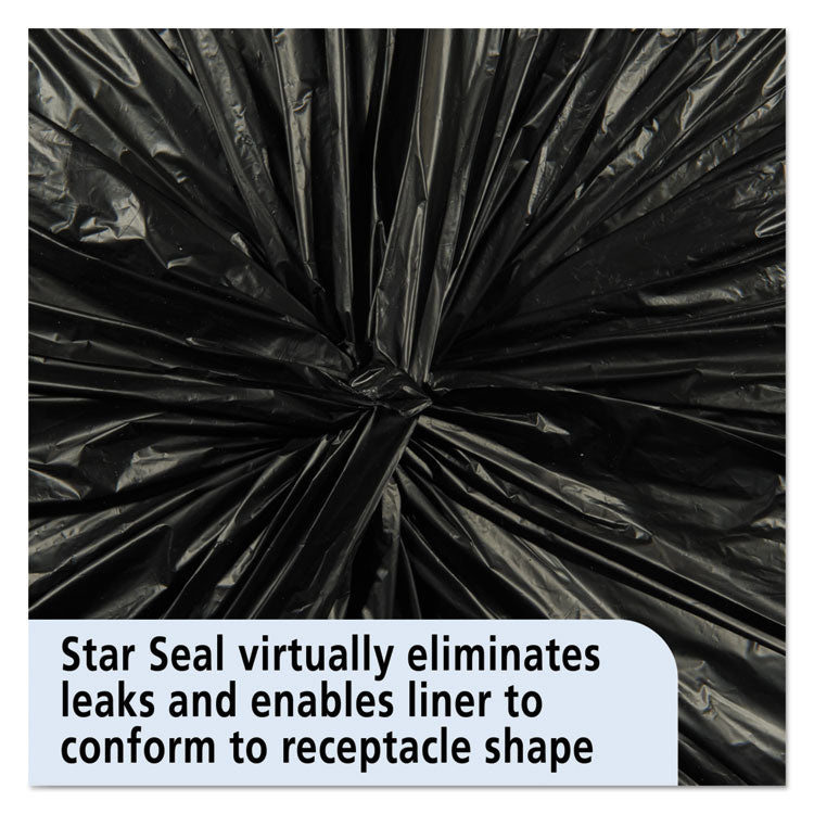 Total Recycled Content Plastic Trash Bags, 30 gal, 1.3 mil, 30" x 39", Black/Brown, 100/Carton