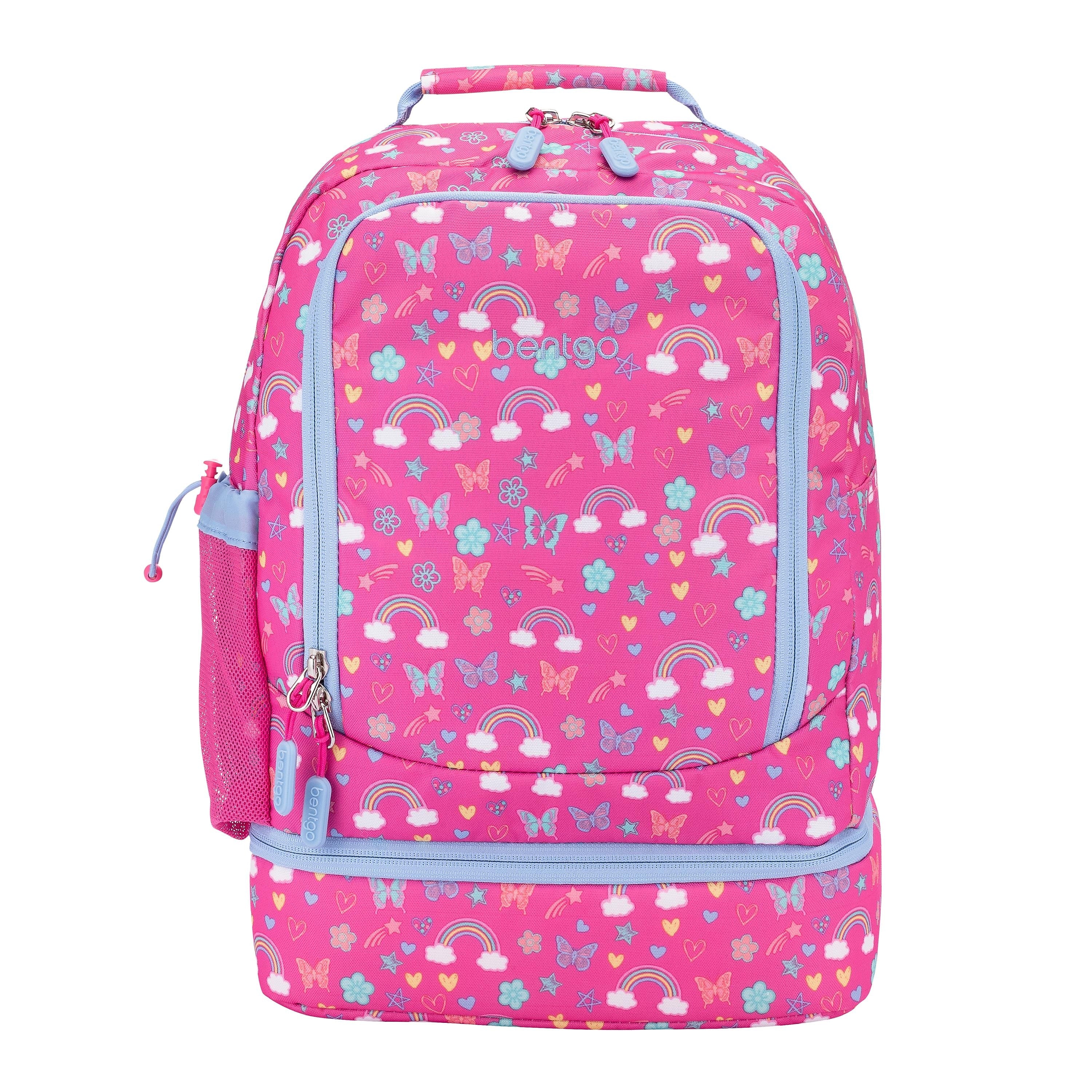 bentgo 2-in-1 Kids Rainbows Laptop Backpack, Large (BGBKPAK-RBO)