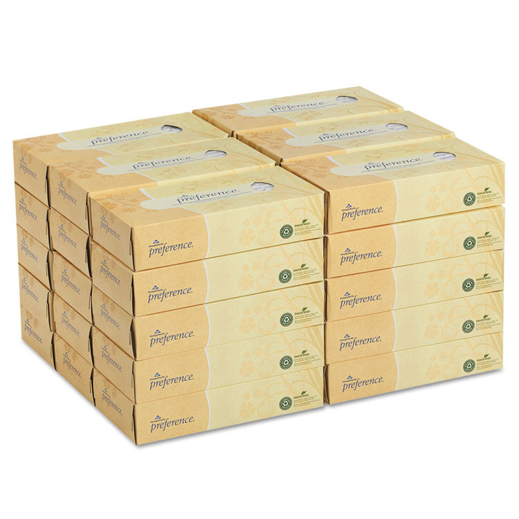 Pacific Blue Select Facial Tissue, 2-Ply, White, Flat Box, 100 Sheets/box, 30 Boxes/carton