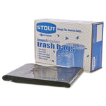 Insect-Repellent Trash Bags, 45 Gal, 2 Mil, 40" X 45", Black, 65/box