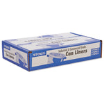 Total Recycled Content Plastic Trash Bags, 33 gal, 1.5 mil, 33" x 40", Black/Brown, 100/Carton