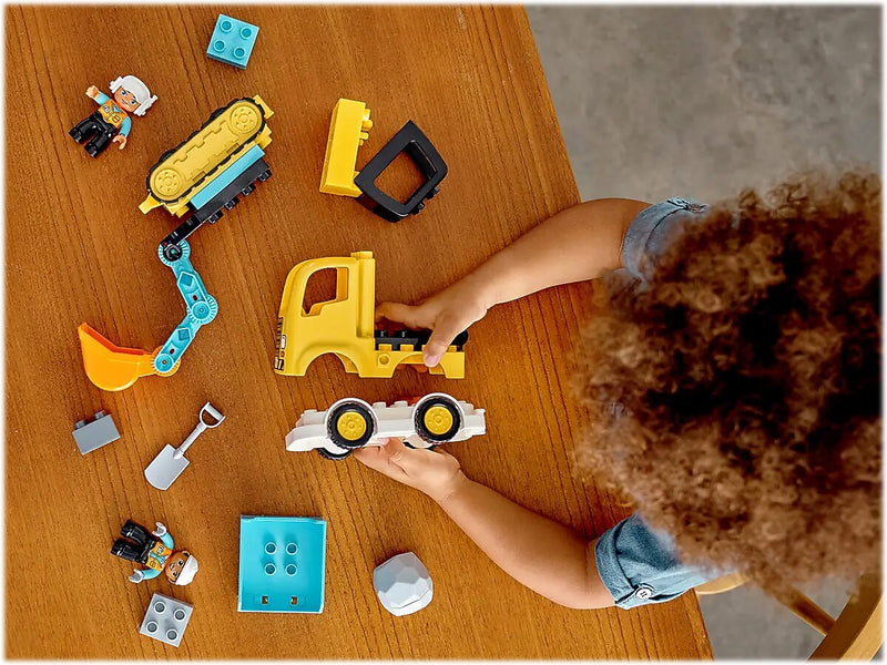 LEGO DUPLO Truck & Tracked Excavator Building Set (10931)