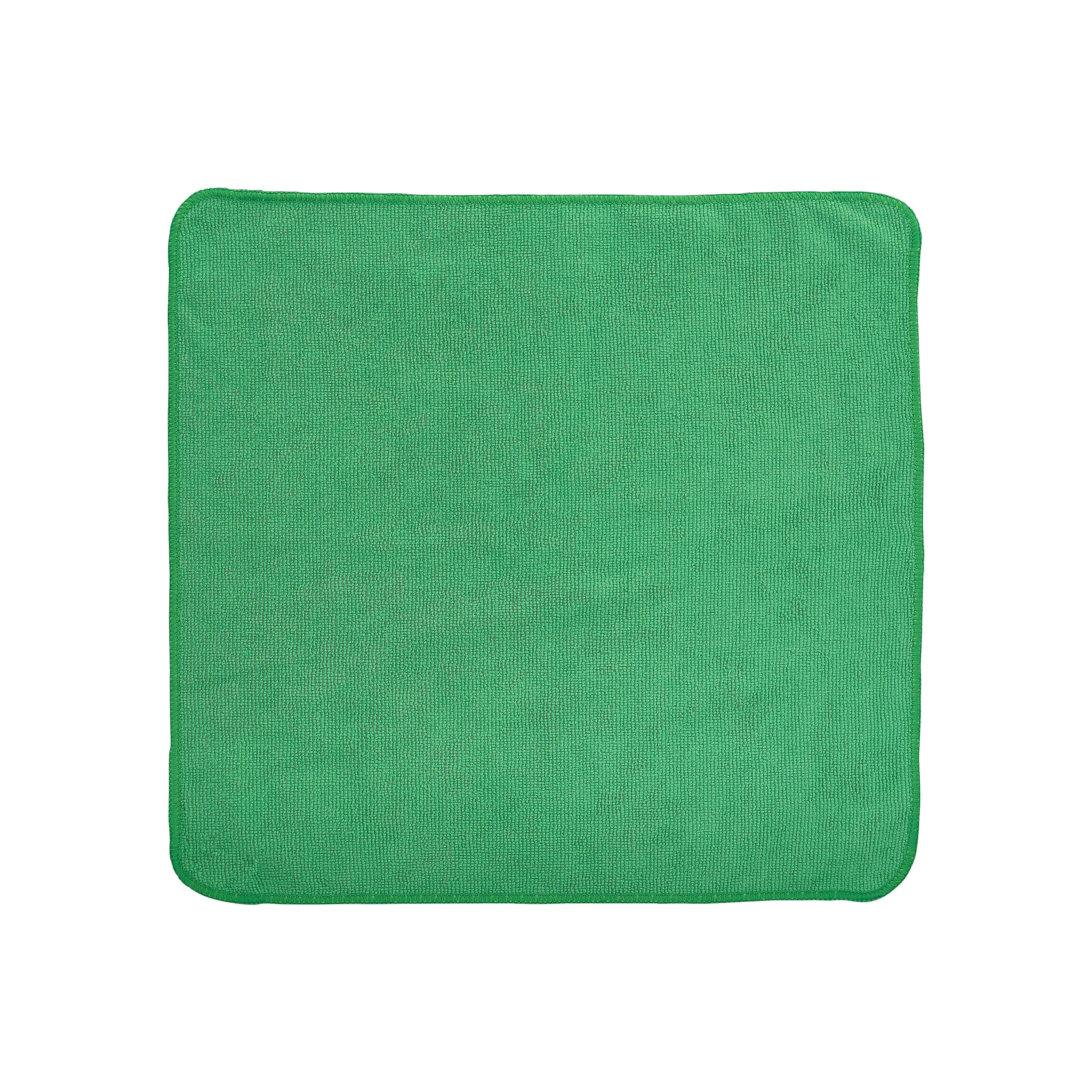 HYGEN r-40 Recycled Microfiber Cleaning Cloths, 12" x 12", Green, 24/Pack (1820578)