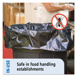 Insect-Repellent Trash Bags, 55 Gal, 2 Mil, 37" X 52", Black, 65/box
