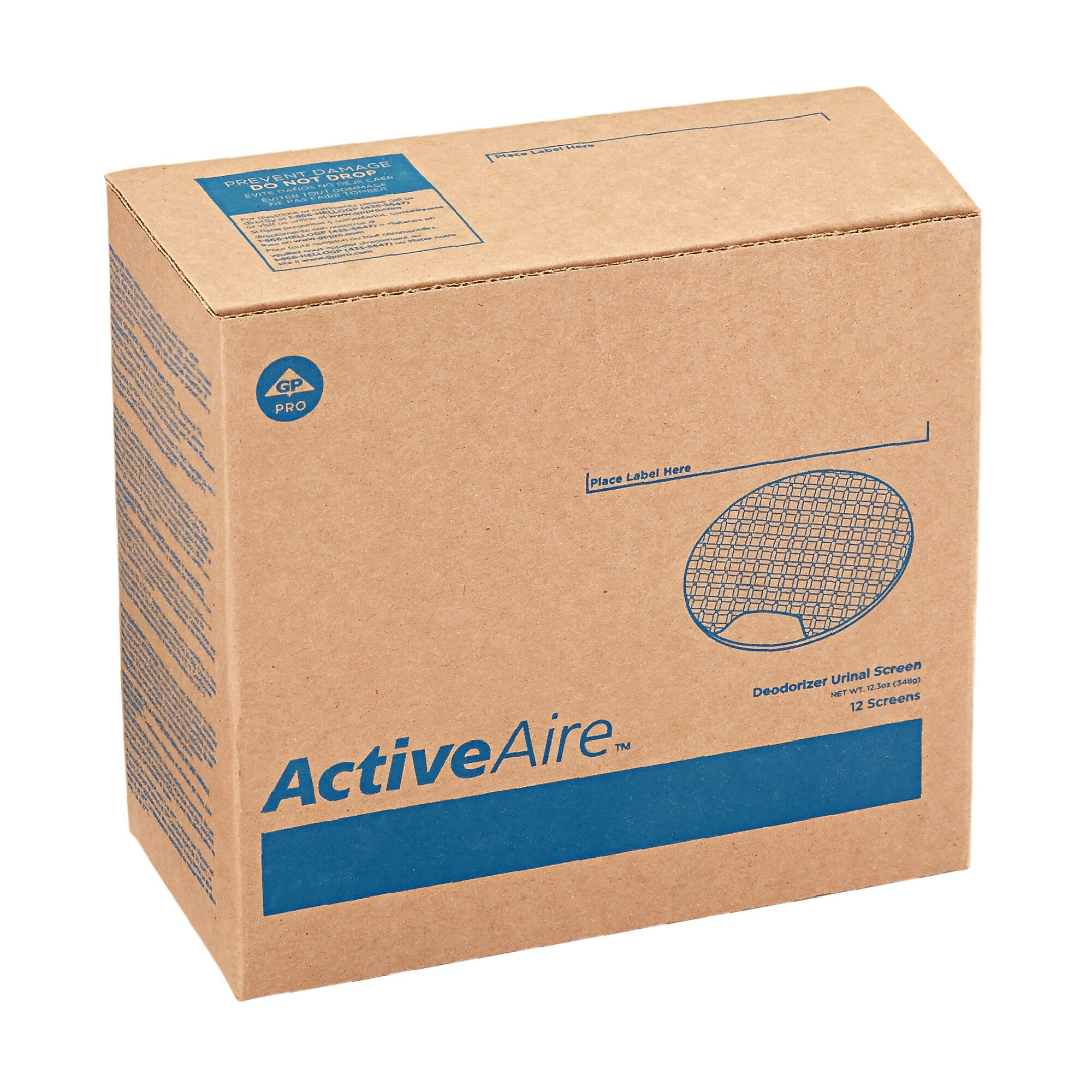 ActiveAire Urinal Screen, Coastal Breeze Scent, Blue, 12/Pack (48270)