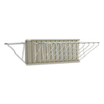 Sheet File Pivot Wall Rack, 12 Hanging Clamps, 24w X 14.75d X 9.75h, Sand