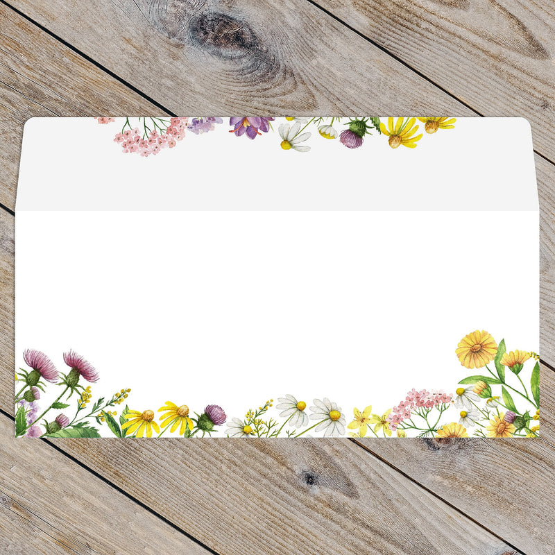 Great Papers Summer Meadow #10 Invitation Envelope 4 1/8" x 9 1/2", Multicolored, 25/Pack (2025002)