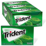Trident Sugar Free Spearmint Gum, 14 Pieces/Pack, 12/Packs (VAM05017)