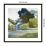 Amanti Art Bean Fields Tall Trees by Jacqueline Ellens Wood Framed Wall Art Print, 33" x 33" (A42675345300)