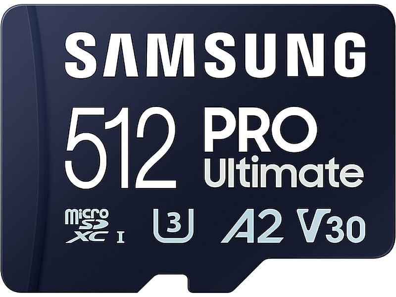 Samsung PRO Ultimate 512GB microSDXC Memory Card with Adapter, U3 Class, UHS-I, V30 (MB-MY512SA/AM)