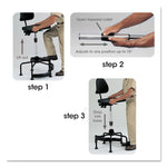 Task Master Economy Industrial Chair, Supports Up To 250 Lb, 17" To 35" Seat Height, Black