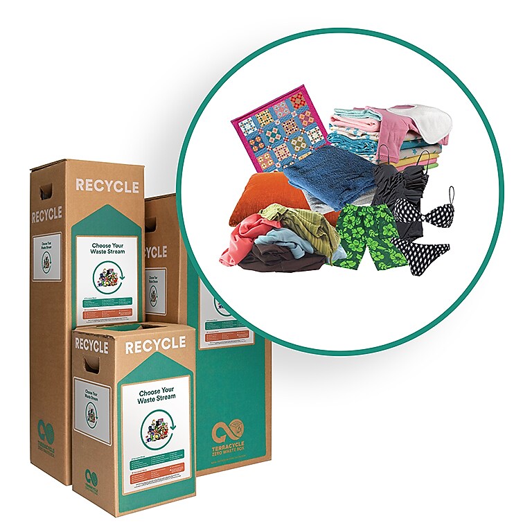 TerraCycle Cardboard Fabrics and Clothing Zero Waste Box, 36 Gallon, Natural Kraft (CS10-L)
