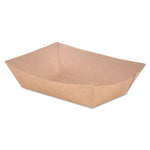Eco Food Trays, 0.25 lb Capacity, 4 x 2.68 x 1.03, Brown, Paper, 1,000/Carton