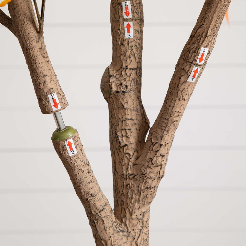 Nearly Natural 9' Autumn Maple Artificial Fall Tree (T4812)