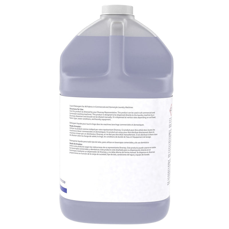 Diversey Clax Master 100 22A1, 1 Gal. Unscented Liquid Laundry Detergent, 4/Carton (95751559)